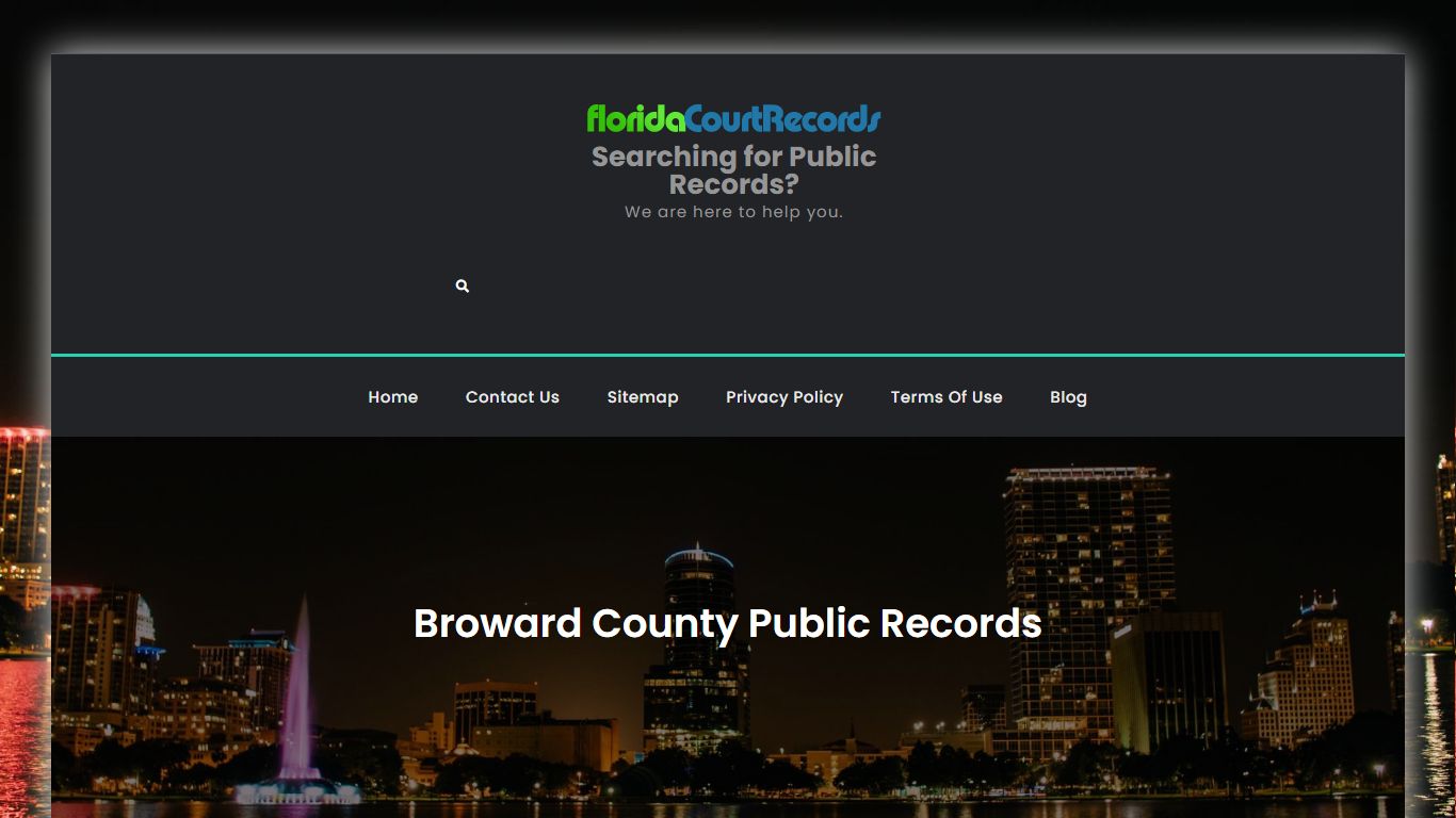 Broward County Public Records | Searching for Public Records?