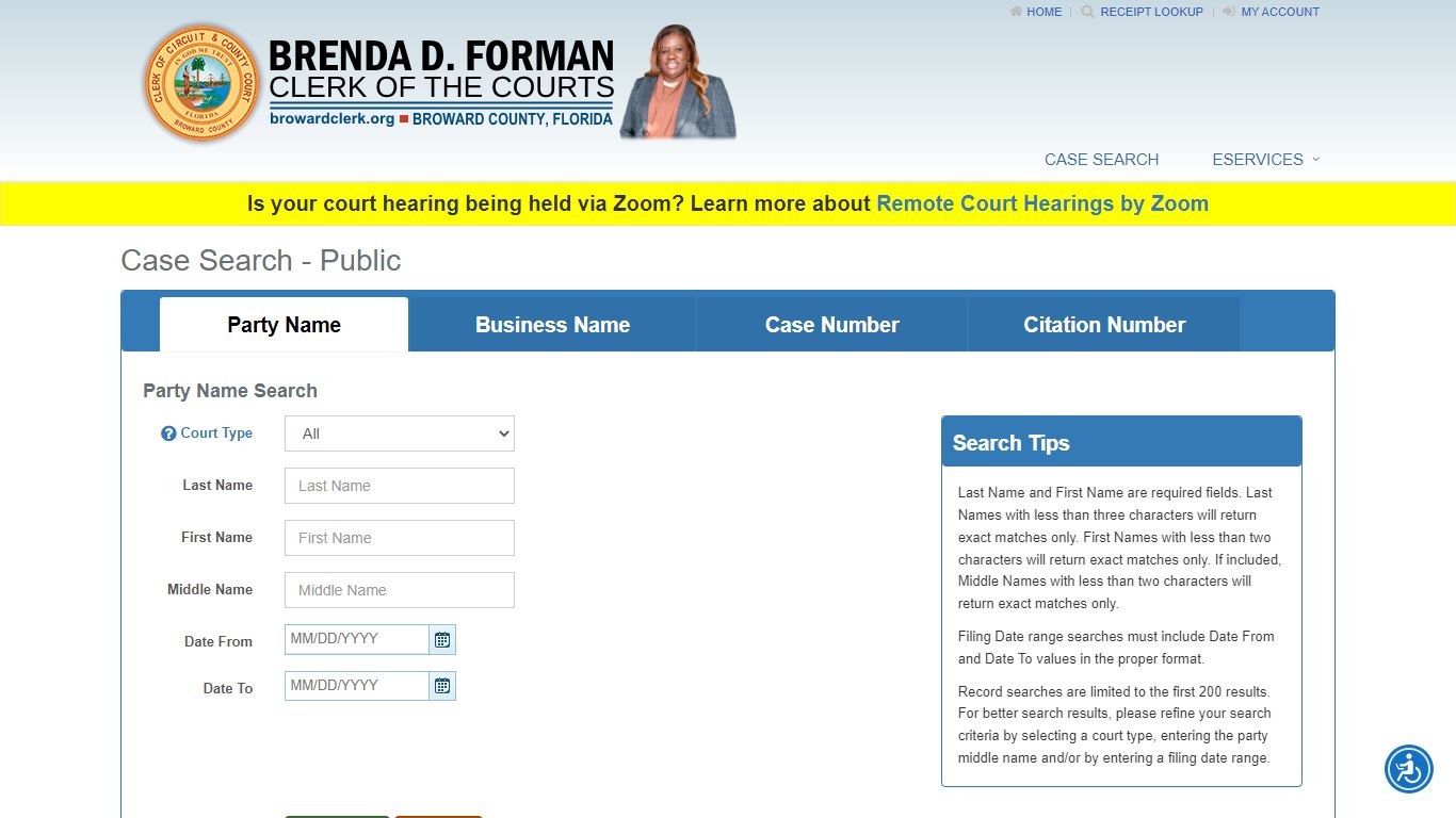 Case Search - Public - Broward County Clerk of Courts